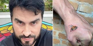 Padre Fábio de Melo revela tatuagem e surpreende fiéis